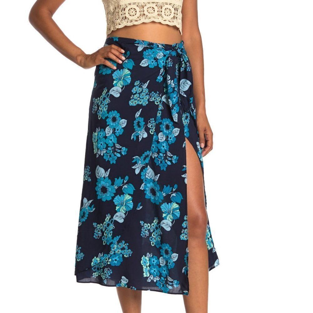 NEW Free People Sunray Sarong Floral Midi Skirt 4